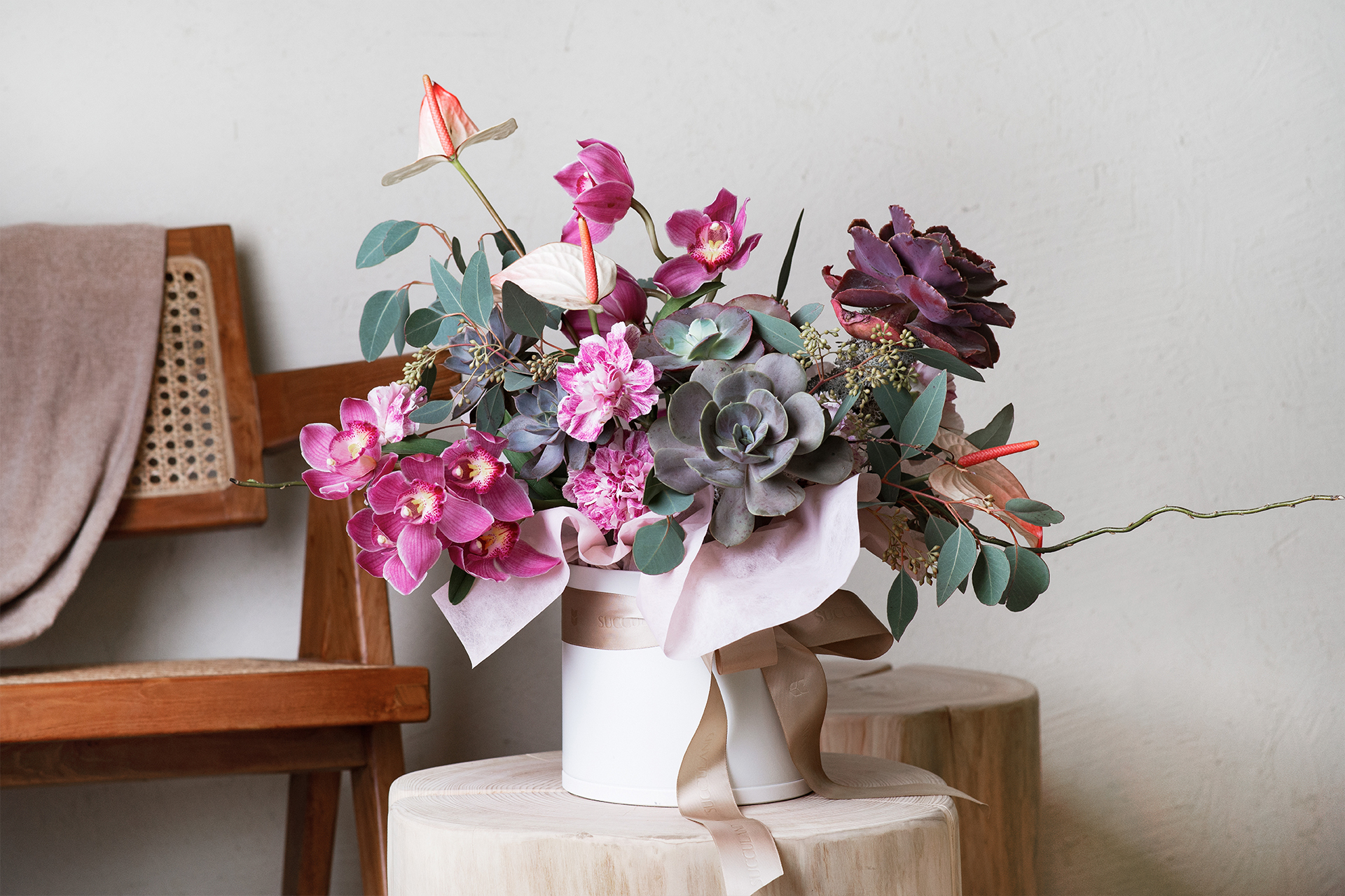 2023 母親節禮物,獻給跟你一樣喜歡植物的媽媽 16 花弄春柔 母親節花禮 多肉盆栽2