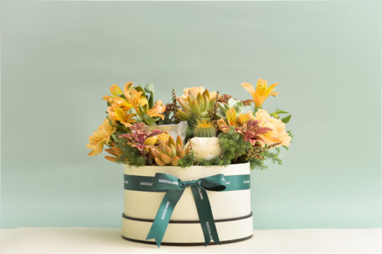 橘黃色系花禮盒 橘黃色系花禮盒