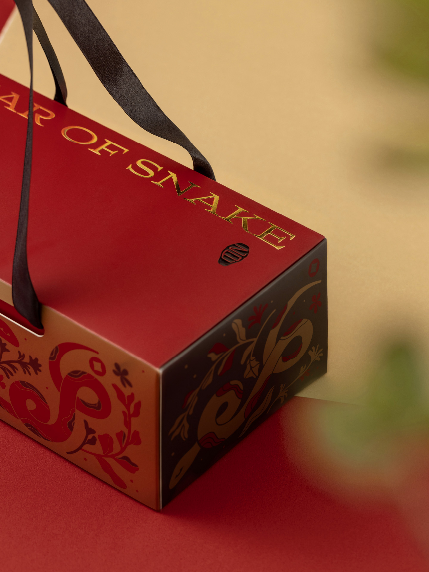 2025 春節禮盒送福蛇!造型植栽滿春意 5 2025春節禮盒蛇年送禮-網花_直_禮盒特寫