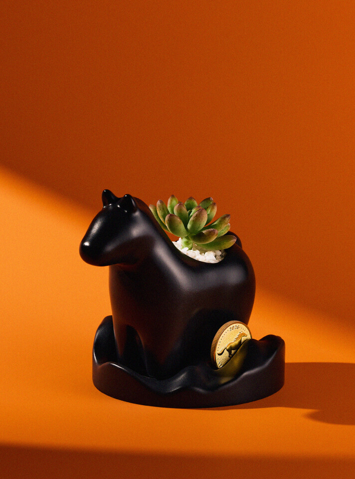 2026 企業春節禮盒推薦|快樂馬力植栽 x 詩特莉餅乾|有肉 SUCCULAND 客製化禮品 13 horse-plant